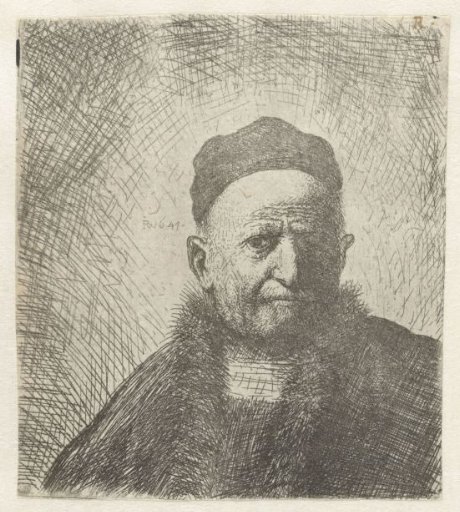 Man wearing a close cap: bust (the artist’s father?)