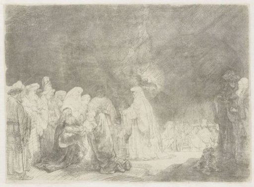 The presentation in the temple: oblong print
