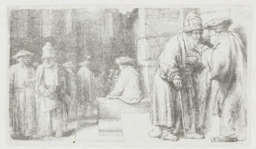 Jews in the synagogue