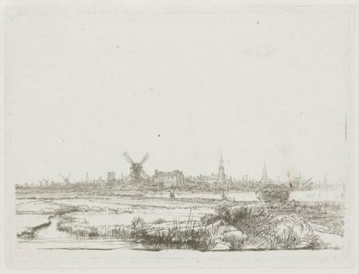 View of Amsterdam from the Kadijk