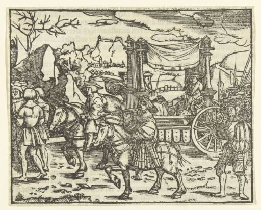 Two princes in a triumphal car