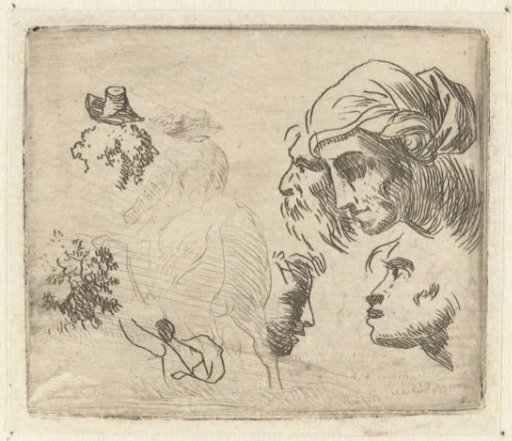 Study Sheet with Heads and Rider