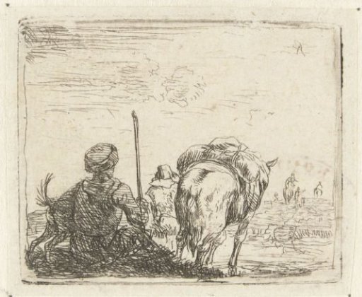 Italianate Landscape with Man, Dog, Shepherd and Horse