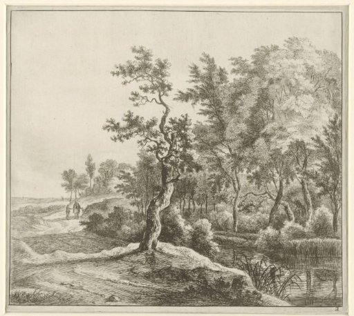 Landscape with a winding road