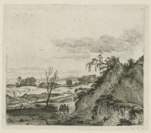 Landscape with a horse and cart