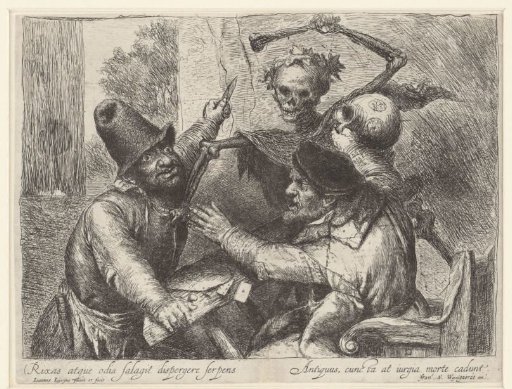Quarrelling Card Players and Death