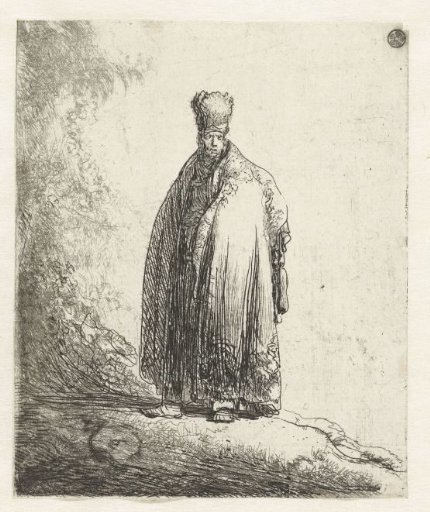 Standing Man in Oriental Costume