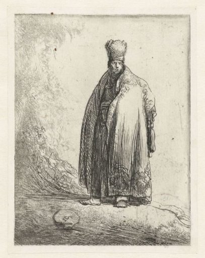 Standing Man in Oriental Costume
