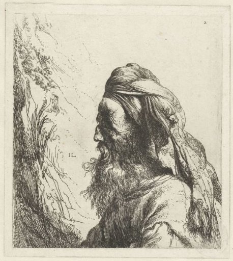 Bust of an Oriental with Beard and Turban
