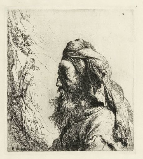 Bust of an Oriental with Beard and Turban