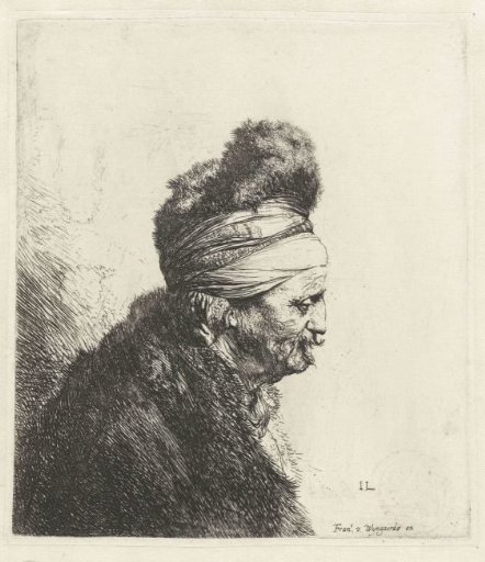 Bust of an Old Man with a Fur Cap