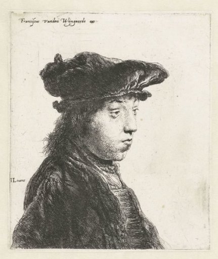 Bust of a young man with a velvet cap