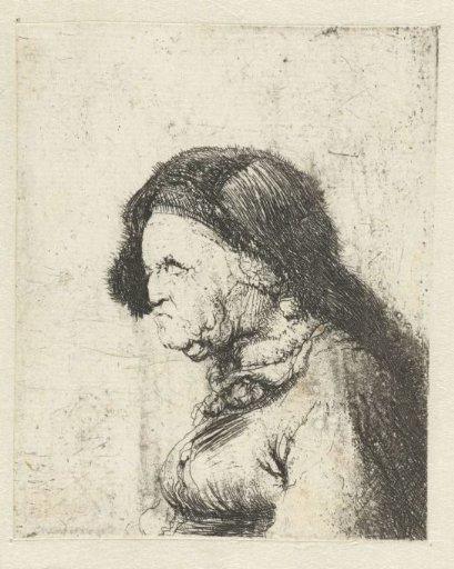 Bust of an old woman