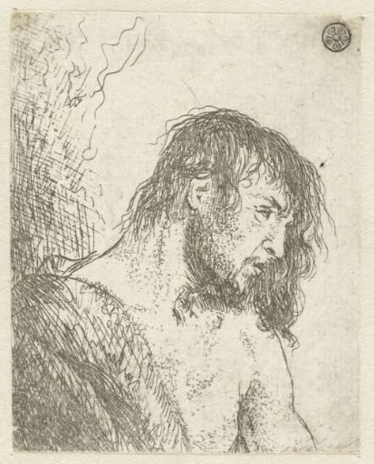Bust of a naked man