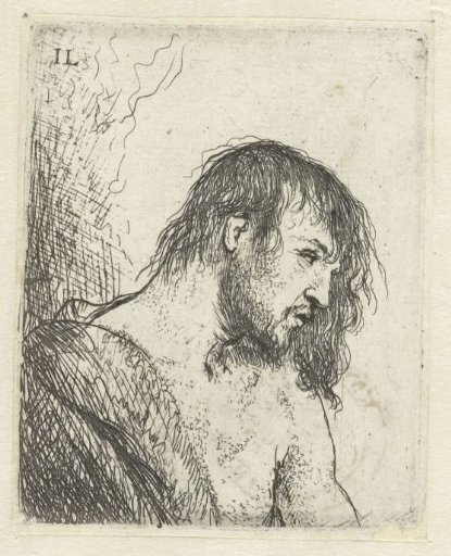 Bust of a naked man