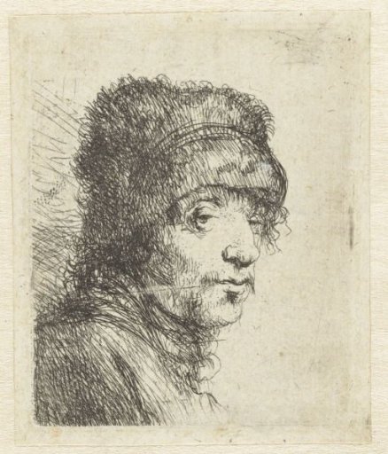 Head of a man with a cap