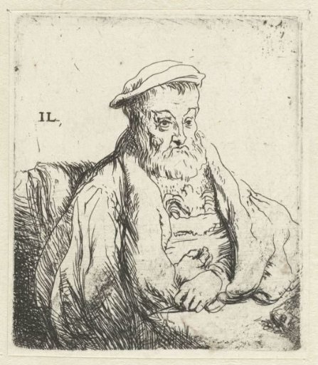 Seated old man