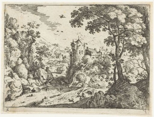 Landscape With Travellers Near A Castle