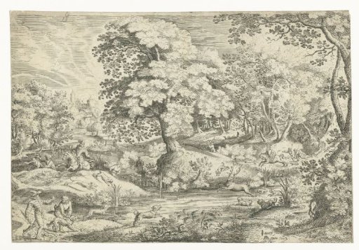 Deer Hunt In A Marsh