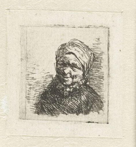 Bust Of A Smiling Peasant Woman