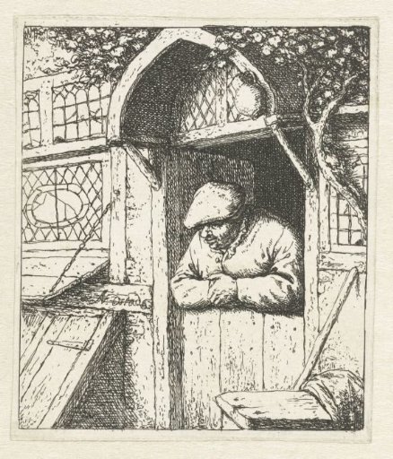 Peasant Leaning on a Lower Door Panel