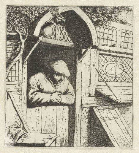 Peasant Leaning on a Lower Door Panel