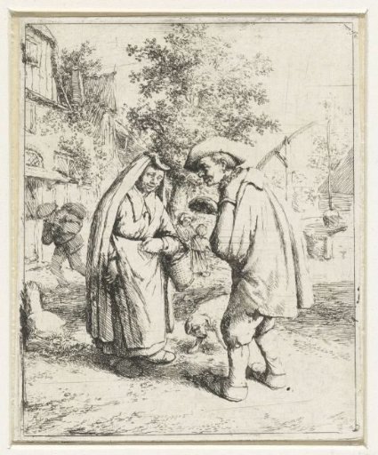 A Man and Woman in Conversation