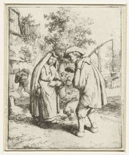 A Man and Woman in Conversation
