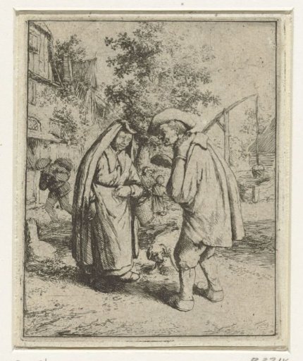 A Man and Woman in Conversation