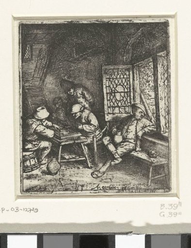 Players of Trictrac in an Inn