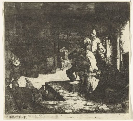 Smokers in an inn