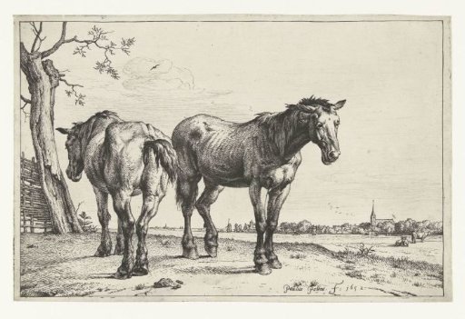 Two plough horses