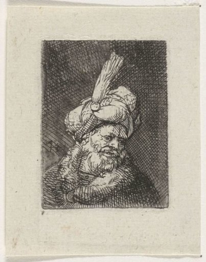 Bust of an Oriental man