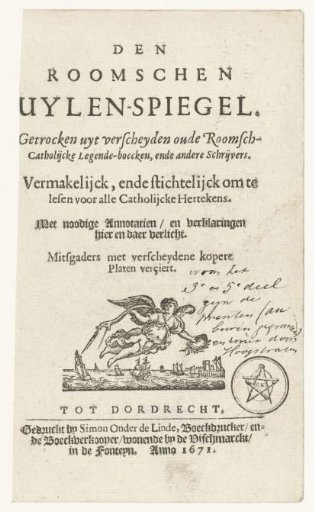 Title Page of The Roman Uilenspiegel