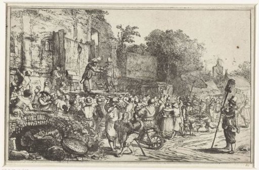Village fair with two quacks