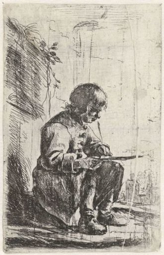 Seated boy