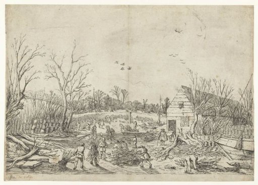 Repair Work on the Broken Lek Dike near 't Waal