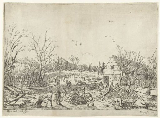 Repair Work on the Broken Lek Dike near 't Waal