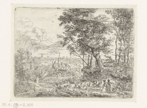 Landscape with a country house in the distance