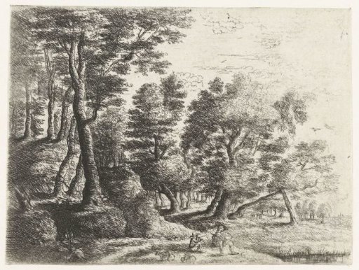 Landscape with a seated boy and shepherd