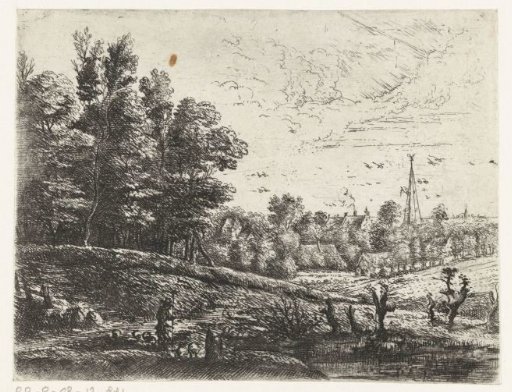Landscape with a shepherd