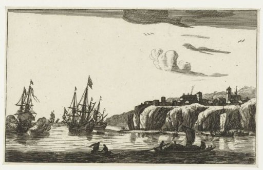 Harbour with a Village on a Cliff