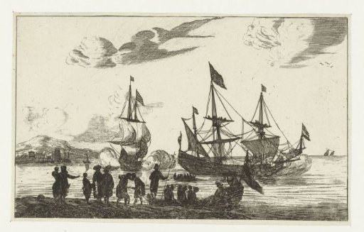 Harbour Scene with a Mirror Boat