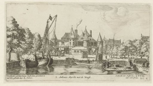 Sint Antoniesmarkt with the Weigh House