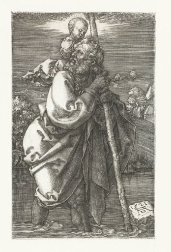 Saint Christopher Carrying the Christ Child