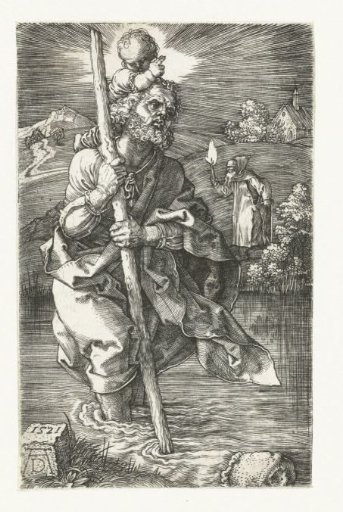 Saint Christopher Carrying the Christ Child