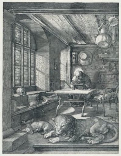 Saint Jerome in his study