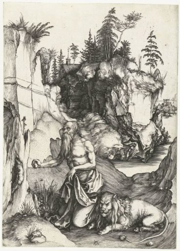 Saint Jerome in the wilderness