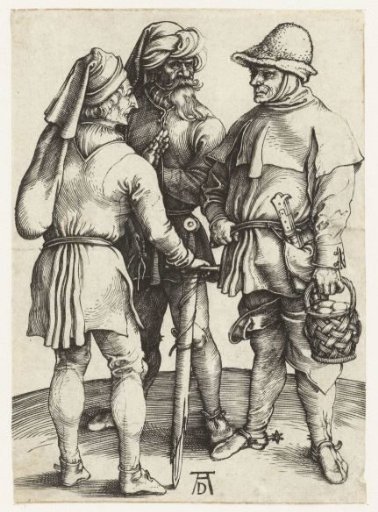 Three Peasants in Conversation