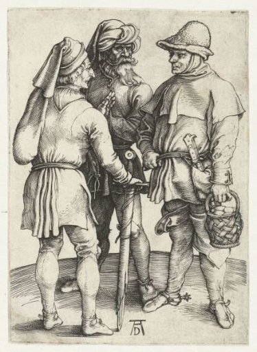 Three Peasants in Conversation